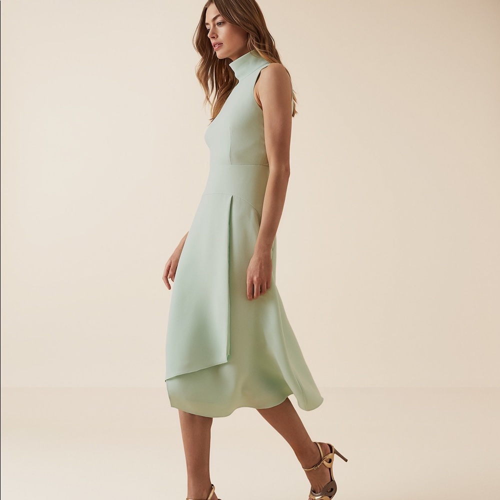 Reiss Teal Tea Length dress